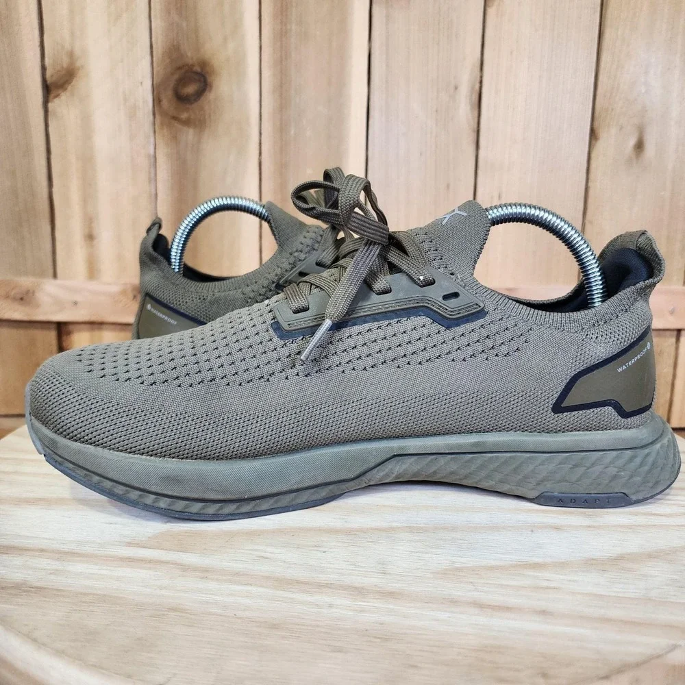 Flux Adapt Waterproof Shoes Mens 8.5 Green Mesh Running Athletic Sneakers